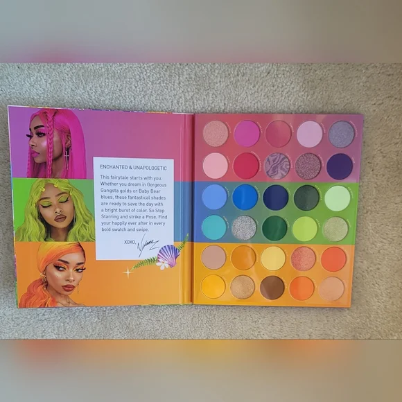 Morphe x Nyane Fierce FairytaleArtistry Eyeshadow Palette + 6 Brushes + Case